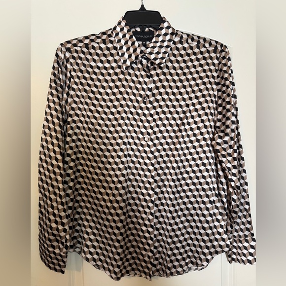 NWOT Cynthia Rowley Silk Blouse - Picture 1 of 5